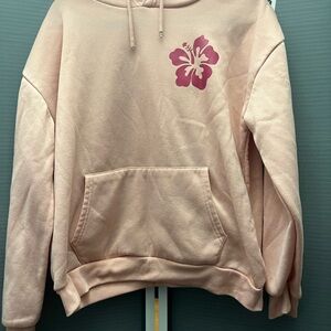 SHEIN Pink Hoodie with Floral Design
